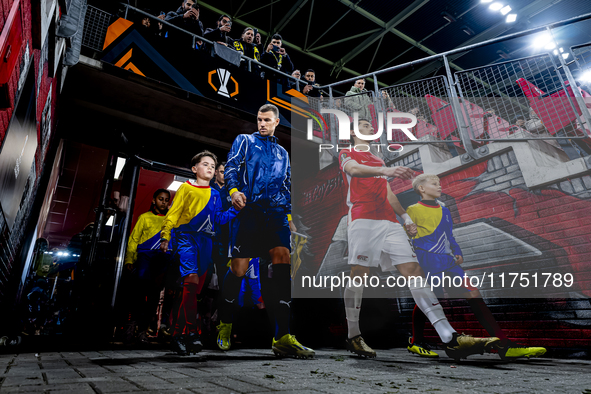 Fenerbahce forward Edin Dzeko plays during the match between AZ and Fenerbahce at the AFAS Stadium for the UEFA Europa League - League phase...