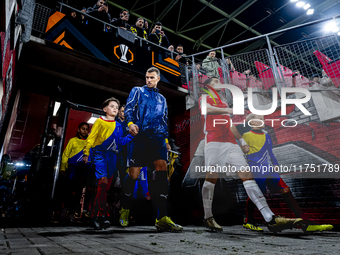 Fenerbahce forward Edin Dzeko plays during the match between AZ and Fenerbahce at the AFAS Stadium for the UEFA Europa League - League phase...