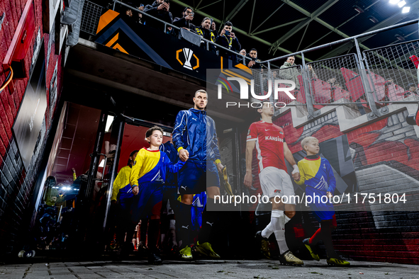 Fenerbahce forward Edin Dzeko plays during the match between AZ and Fenerbahce at the AFAS Stadium for the UEFA Europa League - League phase...