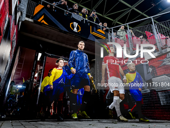 Fenerbahce forward Edin Dzeko plays during the match between AZ and Fenerbahce at the AFAS Stadium for the UEFA Europa League - League phase...