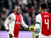 AFC Ajax Amsterdam forward Bertrand Traore celebrates the 1-0 goal during the match between Ajax and Maccabi Tel Aviv at the Johan Cruijff A...