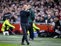 AFC Ajax Amsterdam trainer Francesco Fariolo is present during the match between Ajax and Maccabi Tel Aviv at the Johan Cruijff ArenA for th...