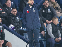 West Bromwich Albion manager, Carlos Corberan, is present during the Sky Bet Championship match between West Bromwich Albion and Burnley at...