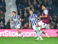 CJ Egan-Riley of Burnley is in action during the Sky Bet Championship match between West Bromwich Albion and Burnley at The Hawthorns in Wes...