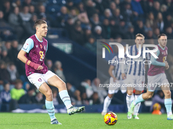 Maxime Esteve of Burnley is in action during the Sky Bet Championship match between West Bromwich Albion and Burnley at The Hawthorns in Wes...