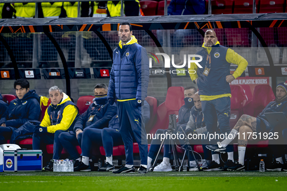 Fenerbahce assistant trainer Salvatore Foti is present during the match between AZ and Fenerbahce at the AFAS stadium for the UEFA Europa Le...