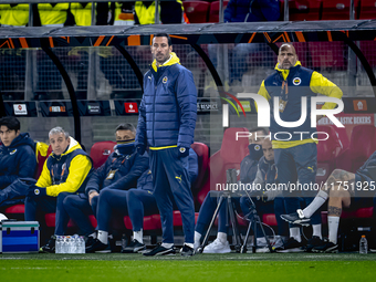 Fenerbahce assistant trainer Salvatore Foti is present during the match between AZ and Fenerbahce at the AFAS stadium for the UEFA Europa Le...