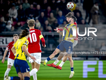 Fenerbahce midfielder Ismail Yusek plays during the match between AZ and Fenerbahce at the AFAS Stadium for the UEFA Europa League - League...