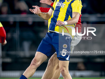 Fenerbahce midfielder Ismail Yusek plays during the match between AZ and Fenerbahce at the AFAS Stadium for the UEFA Europa League - League...