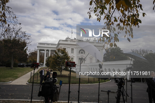 White House Press Briefing by Secretary Karine Jean-Pierre addresses the White House pool about the peaceful transfer of power between admin...