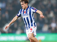 Callum Styles of WBA makes an attacking run during the Sky Bet Championship match between West Bromwich Albion and Burnley at The Hawthorns...