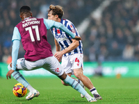 Callum Styles of WBA makes an attacking run during the Sky Bet Championship match between West Bromwich Albion and Burnley at The Hawthorns...