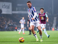 John Swift of WBA is in attacking action during the Sky Bet Championship match between West Bromwich Albion and Burnley at The Hawthorns in...