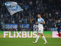 Alessio Romagnoli of S.S. Lazio celebrates after scoring the goal of 1-0 during the UEFA Europa League 2024/25 League Phase MD4 match betwee...