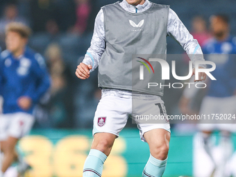 #14, Connor Roberts of Burnley warms up during the Sky Bet Championship match between West Bromwich Albion and Burnley at The Hawthorns in W...