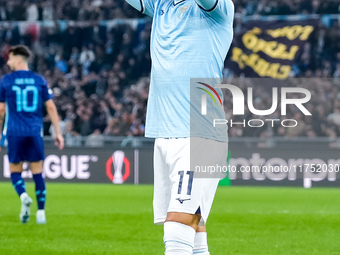 Taty Castellanos of SS Lazio looks dejected during the UEFA Europa League 2024/25 League Phase MD4 match between SS Lazio and FC Porto at St...