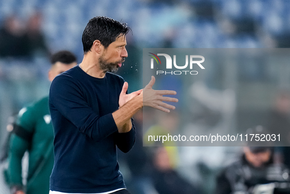 Vitor Bruno head coach of FC Porto gestures during the UEFA Europa League 2024/25 League Phase MD4 match between SS Lazio and FC Porto at St...