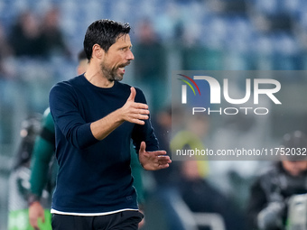 Vitor Bruno head coach of FC Porto gestures during the UEFA Europa League 2024/25 League Phase MD4 match between SS Lazio and FC Porto at St...