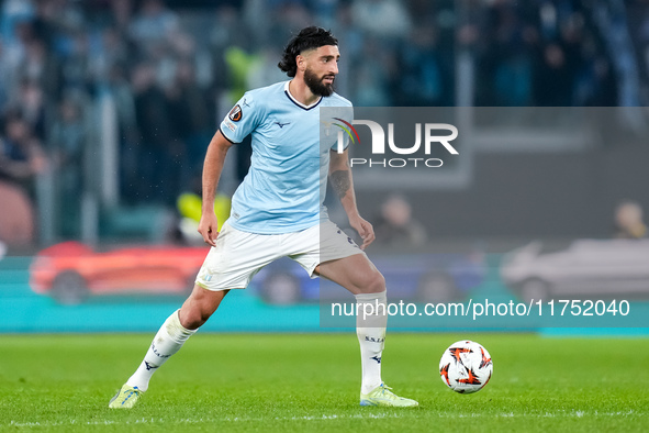 Samuel Gigot of SS Lazio during the UEFA Europa League 2024/25 League Phase MD4 match between SS Lazio and FC Porto at Stadio Olimpico on No...