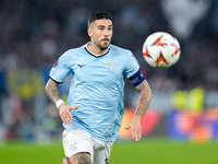 Mattia Zaccagni of SS Lazio during the UEFA Europa League 2024/25 League Phase MD4 match between SS Lazio and FC Porto at Stadio Olimpico on...