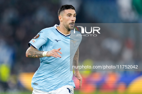 Mattia Zaccagni of SS Lazio during the UEFA Europa League 2024/25 League Phase MD4 match between SS Lazio and FC Porto at Stadio Olimpico on...