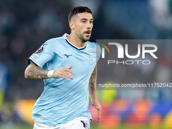 Mattia Zaccagni of SS Lazio during the UEFA Europa League 2024/25 League Phase MD4 match between SS Lazio and FC Porto at Stadio Olimpico on...