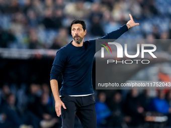 Vitor Bruno head coach of FC Porto gestures during the UEFA Europa League 2024/25 League Phase MD4 match between SS Lazio and FC Porto at St...