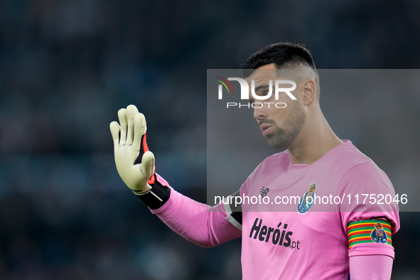 Diego Costa of FC Porto gestures during the UEFA Europa League 2024/25 League Phase MD4 match between SS Lazio and FC Porto at Stadio Olimpi...