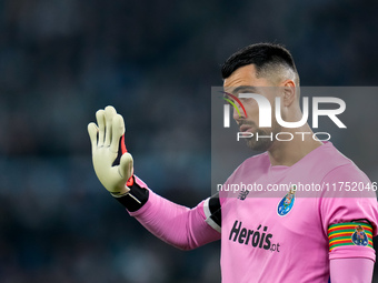 Diego Costa of FC Porto gestures during the UEFA Europa League 2024/25 League Phase MD4 match between SS Lazio and FC Porto at Stadio Olimpi...