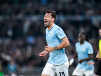 Alessio Romagnoli of SS Lazio celebrates after scoring first goal during the UEFA Europa League 2024/25 League Phase MD4 match between SS La...