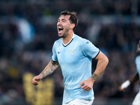 Alessio Romagnoli of SS Lazio celebrates after scoring first goal during the UEFA Europa League 2024/25 League Phase MD4 match between SS La...