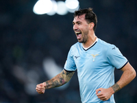 Alessio Romagnoli of SS Lazio celebrates after scoring first goal during the UEFA Europa League 2024/25 League Phase MD4 match between SS La...