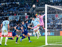 Alessio Romagnoli of SS Lazio scores first goal during the UEFA Europa League 2024/25 League Phase MD4 match between SS Lazio and FC Porto a...