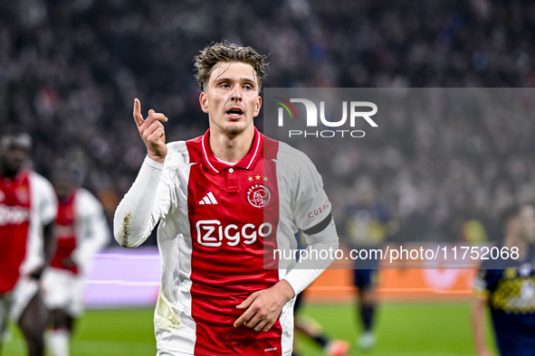 During the match between Ajax and Maccabi Tel Aviv at the Johan Cruijff ArenA for the UEFA Europa League - League phase - Matchday 4 of the...