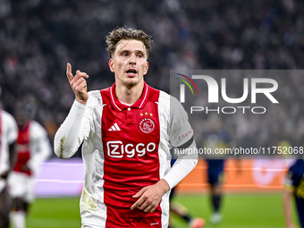 During the match between Ajax and Maccabi Tel Aviv at the Johan Cruijff ArenA for the UEFA Europa League - League phase - Matchday 4 of the...