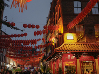 General view of the area of Chinatown in Soho, London, on November 7, 2024. (