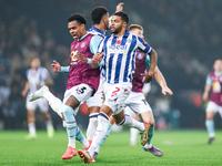 Lucas Pires of Burnley and Darnell Furlong of WBA are in action during the Sky Bet Championship match between West Bromwich Albion and Burnl...