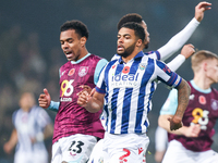 Lucas Pires of Burnley and Darnell Furlong of WBA are in action during the Sky Bet Championship match between West Bromwich Albion and Burnl...