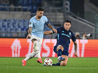 Nehuen Perez of F.C. Porto and Mattia Zaccagni of S.S. Lazio are in action during the UEFA Europa League 2024/25 League Phase MD4 match betw...