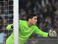 Christos Mandas of S.S. Lazio plays during the UEFA Europa League 2024/25 League Phase MD4 match between S.S. Lazio and F.C. Porto at Olympi...