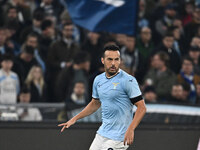 Pedro of S.S. Lazio plays during the UEFA Europa League 2024/25 League Phase MD4 match between S.S. Lazio and F.C. Porto at Olympic Stadium...