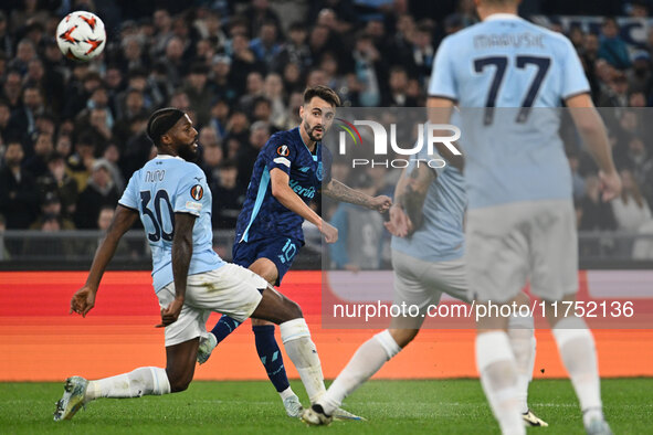 Fabio Vieira of F.C. Porto plays during the UEFA Europa League 2024/25 League Phase MD4 match between S.S. Lazio and F.C. Porto at Olympic S...