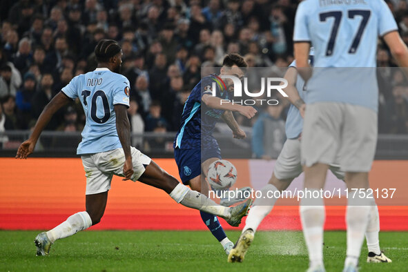 Fabio Vieira of F.C. Porto plays during the UEFA Europa League 2024/25 League Phase MD4 match between S.S. Lazio and F.C. Porto at Olympic S...