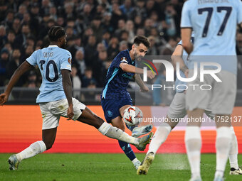 Fabio Vieira of F.C. Porto plays during the UEFA Europa League 2024/25 League Phase MD4 match between S.S. Lazio and F.C. Porto at Olympic S...