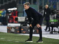 Marco Baroni coaches S.S. Lazio during the UEFA Europa League 2024/25 League Phase MD4 match between S.S. Lazio and F.C. Porto at Olympic St...