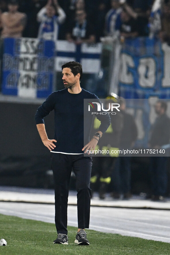 Vitor Bruno coaches F.C. Porto during the UEFA Europa League 2024/25 League Phase MD4 match between S.S. Lazio and F.C. Porto at Olympic Sta...