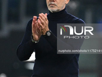 Marco Baroni coaches S.S. Lazio during the UEFA Europa League 2024/25 League Phase MD4 match between S.S. Lazio and F.C. Porto at Olympic St...