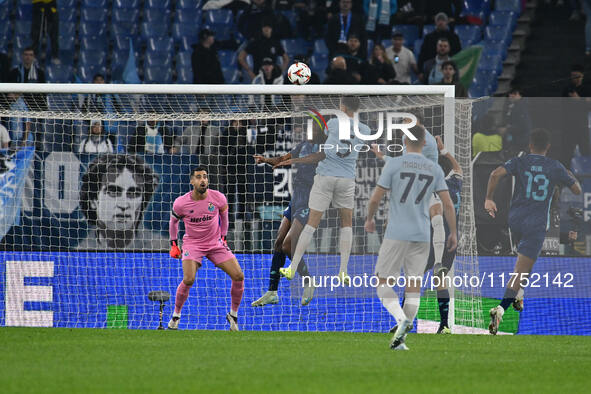 Matias Vecino of S.S. Lazio is in action during the UEFA Europa League 2024/25 League Phase MD4 match between S.S. Lazio and F.C. Porto at O...