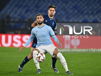 Valentin Castellanos of S.S. Lazio is in action during the UEFA Europa League 2024/25 League Phase MD4 match between S.S. Lazio and F.C. Por...