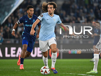 Matteo Guendouzi of S.S. Lazio is in action during the UEFA Europa League 2024/25 League Phase MD4 match between S.S. Lazio and F.C. Porto a...